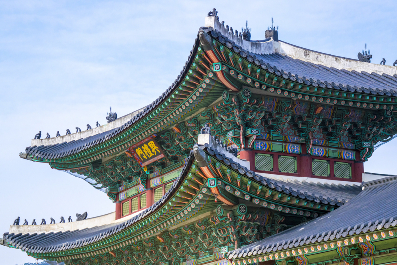 A photo of a traditional Japanese shrine.