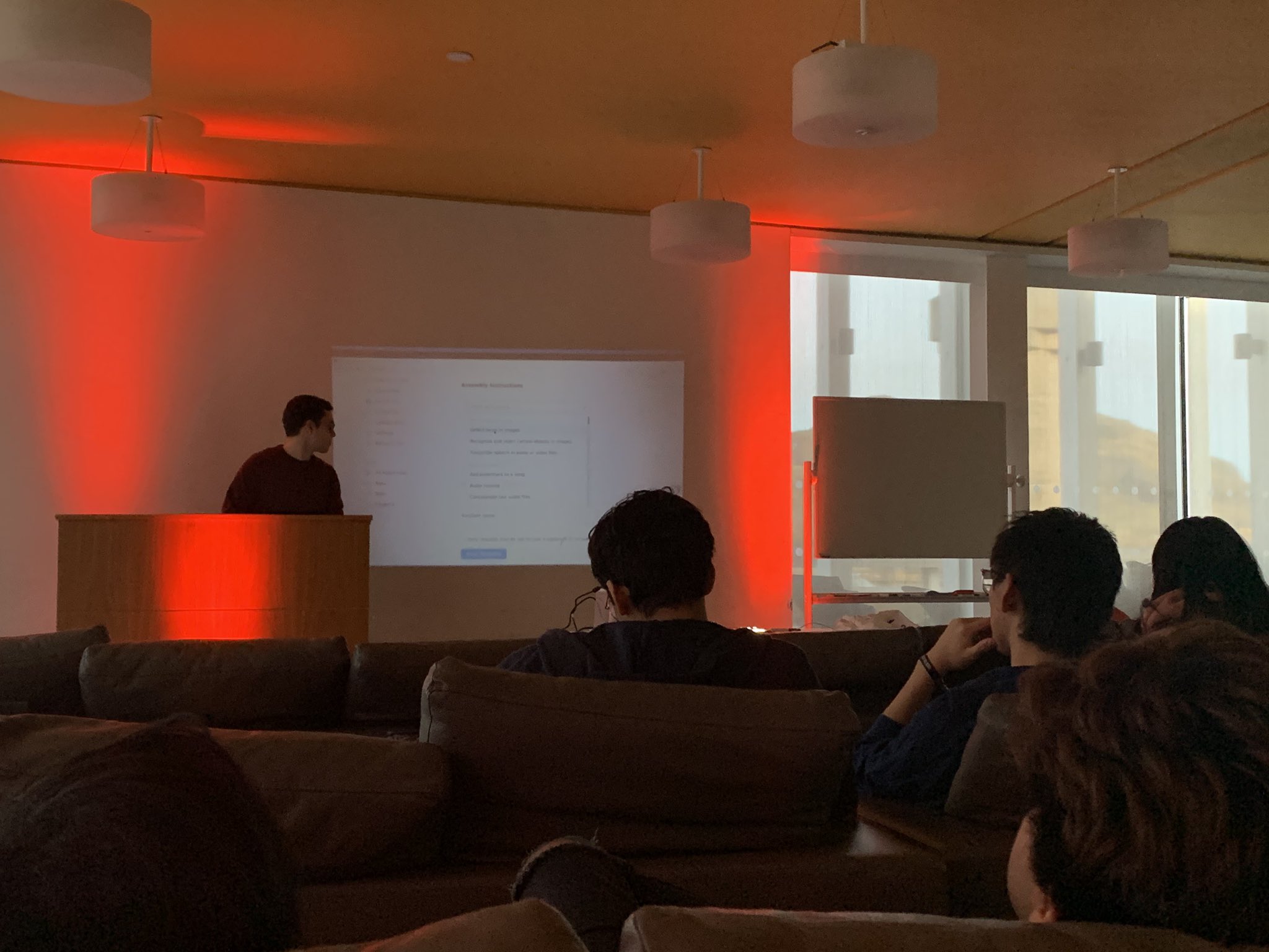 Marius presenting a live demo of Transloadit