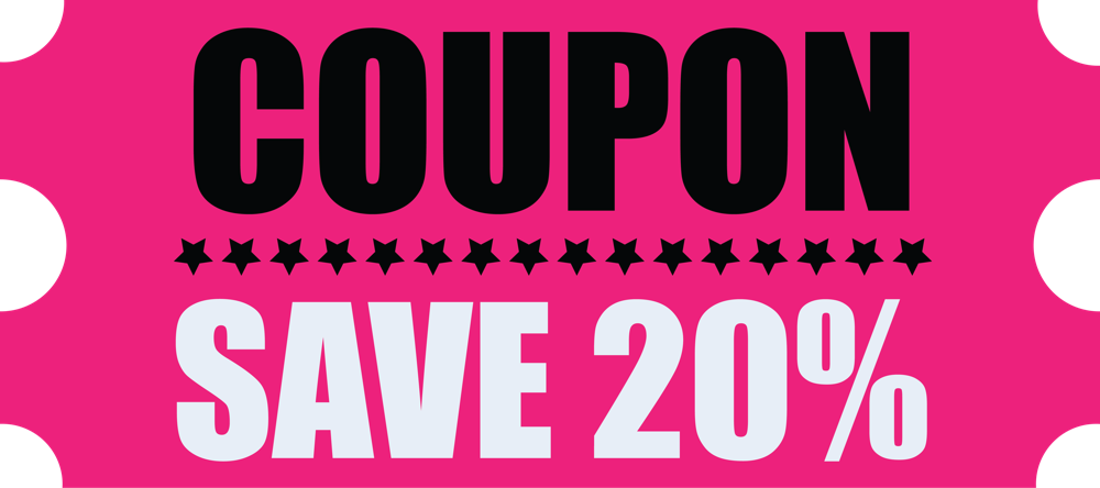 100 Coupons to knock 20% off any plan