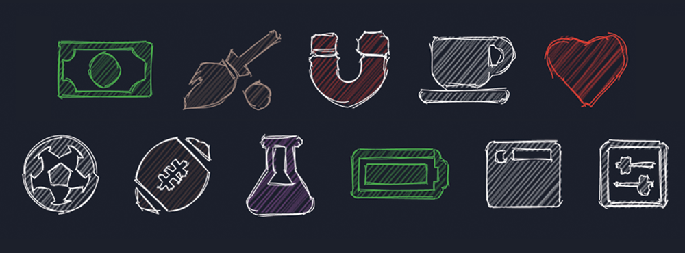 Create graphics with a hand-drawn, sketchlike appearance