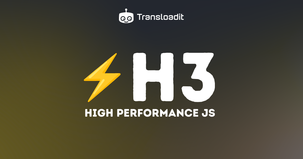 h3 – a modern and performant JS framework