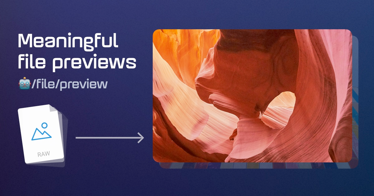 Generate meaningful file previews